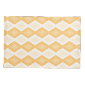 Housse D'oreillers Motif de diamant jaune (Dos)