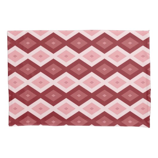 Housse D'oreillers Motif de diamants rouges (devant)