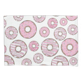 Housse D'oreillers Motif De Donuts, Donuts Roses, Saupoudrages (devant)