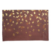 Housse D'oreillers Motif de feuille d'or d'automne (devant-Droit)