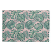 Housse D'oreillers Motif de feuille tropicale (Dos-gauche)