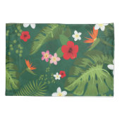 Housse D'oreillers Motif de feuilles tropicales (Dos-gauche)