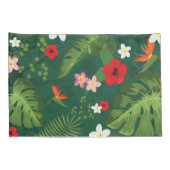 Housse D'oreillers Motif de feuilles tropicales (Dos-Droit)