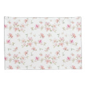 Housse D'oreillers Motif de fleur rose mou d'aquarelle (Dos-Droit)