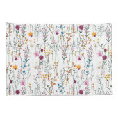 Housse D'oreillers Motif de fleur sauvage d'été (Dos-Droit)