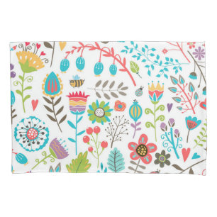Housse D'oreillers Motif de fleurs