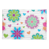 Housse D'oreillers Motif de fleurs (Dos)