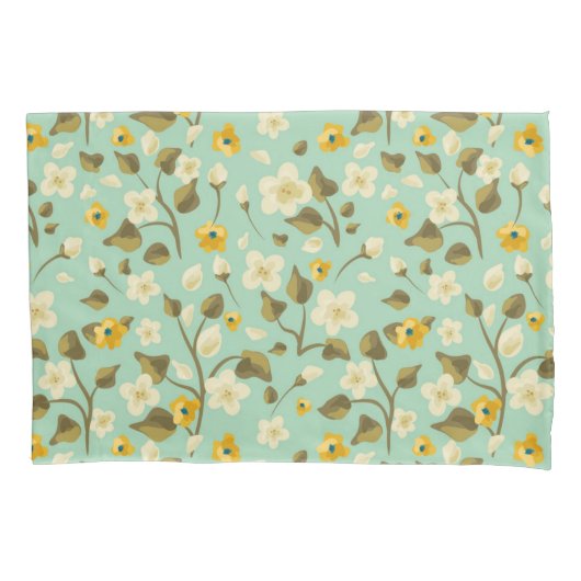 Housse D'oreillers Motif de fleurs (devant)