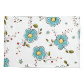 Housse D'oreillers Motif de fleurs (Dos)