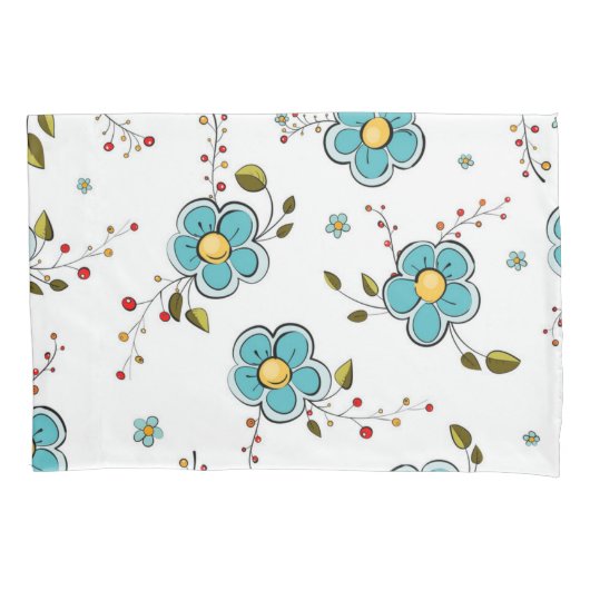 Housse D'oreillers Motif de fleurs (devant)
