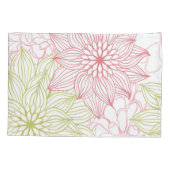 Housse D'oreillers Motif de fleurs (Dos)