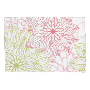 Housse D'oreillers Motif de fleurs
