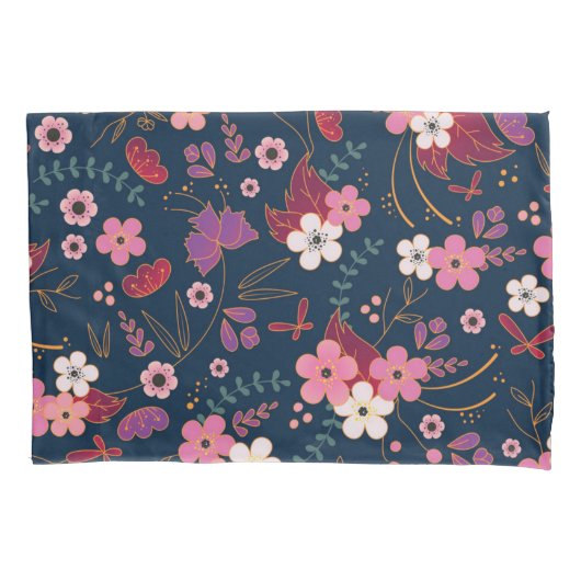 Housse D'oreillers Motif de fleurs (devant)