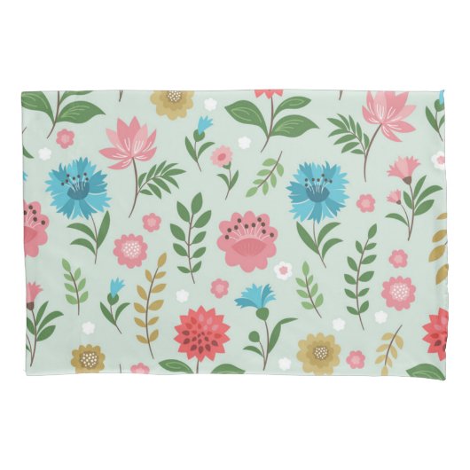 Housse D'oreillers Motif de fleurs (devant)