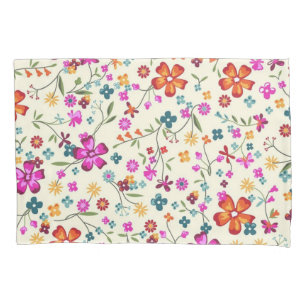 Housse D'oreillers Motif de fleurs