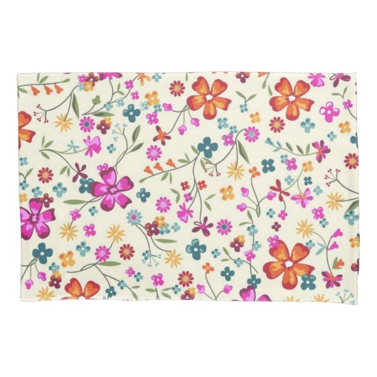 Housse D'oreillers Motif de fleurs (devant)