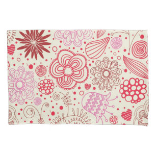 Housse D'oreillers Motif de fleurs