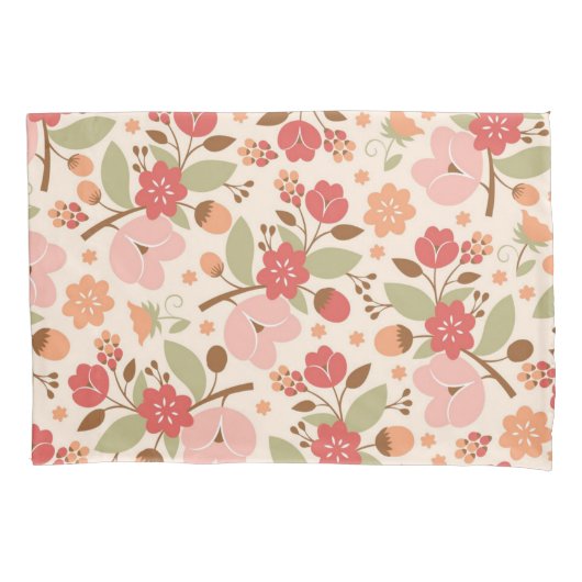 Housse D'oreillers Motif de fleurs (devant)