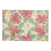 Housse D'oreillers Motif de fleurs (Dos)
