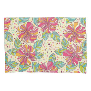 Housse D'oreillers Motif de fleurs