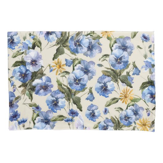 Housse D'oreillers Motif de fleurs (devant)