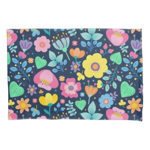 Housse D'oreillers Motif de fleurs