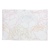 Housse D'oreillers Motif de fleurs (Dos)