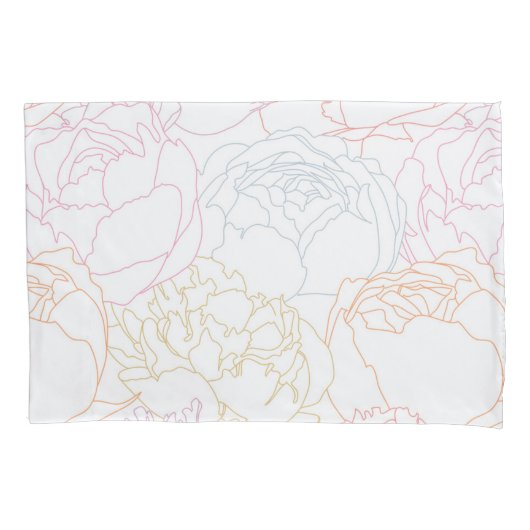Housse D'oreillers Motif de fleurs (devant)