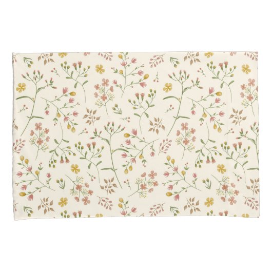 Housse D'oreillers Motif de fleurs d'aquarelle (devant-Droit)