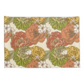 Housse D'oreillers Motif de fleurs du jardin (Dos-Droit)