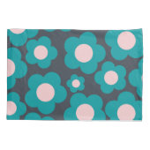 Housse D'oreillers Motif de fleurs hippie rose pâle (Dos)