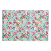 Housse D'oreillers Motif de fleurs peint (Dos-gauche)