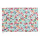Housse D'oreillers Motif de fleurs peint (devant-Droit)