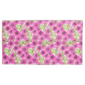 Housse D'oreillers Motif de fleurs pétunia rose (devant-gauche)