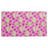 Housse D'oreillers Motif de fleurs pétunia rose (devant-Droit)