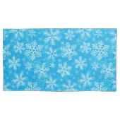 Housse D'oreillers Motif de flocons blancs (devant-gauche)