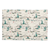 Housse D'oreillers Motif de floraison de Succulents (Dos-gauche)