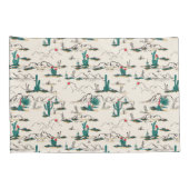 Housse D'oreillers Motif de floraison de Succulents (Dos-Droit)