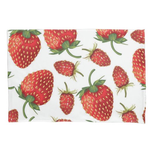 Housse D'oreillers Motif de fraises (devant)