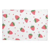 Housse D'oreillers Motif de fraises (Dos)