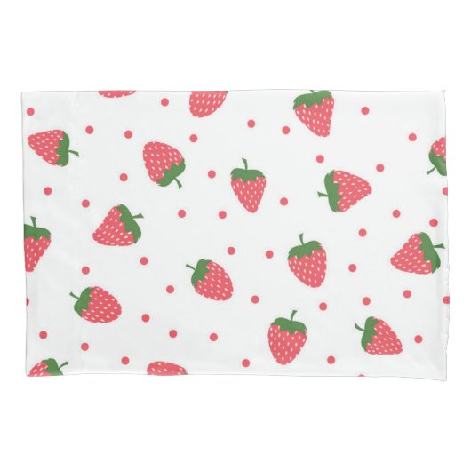 Housse D'oreillers Motif de fraises (devant)