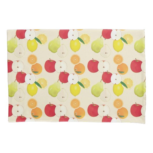 Housse D'oreillers Motif de fruits (devant)