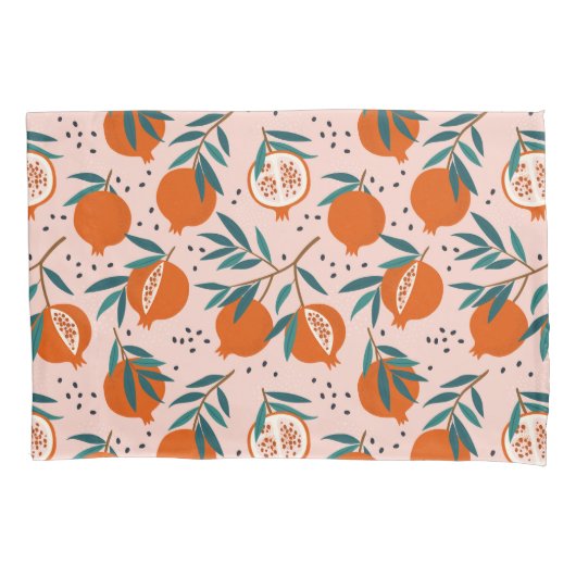 Housse D'oreillers Motif de grenade coloré (devant-gauche)