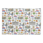 Housse D'oreillers Motif de griffonnage de Netherland (Dos-gauche)