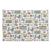 Housse D'oreillers Motif de griffonnage de Netherland (Dos-Droit)