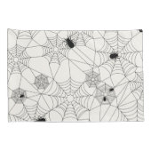 Housse D'oreillers Motif de Halloween de toiles d'araignée (Dos-Droit)