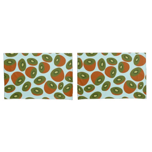 Housse D'oreillers Motif de Kiwifruit (devant-Set)