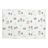 Housse D'oreillers Motif de la ferme d'aquarelle (Dos)