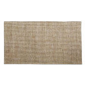 Housse D'oreillers motif de la nature de burlap rustique (Dos)