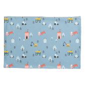 Housse D'oreillers Motif de la scène du Doodle Town (Dos)